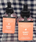 2-PACK New Market Peach Wallflower Refill Bulbs Sealed Bath & Body Works. Fixed Price $26.00.