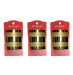 New Lot Of 3 Opalhouse Gold Matte And Shine Stripe Plug-in Scented Oil Warmer. Fixed Price $13.95.