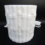 Intertek Harry Slatkin White Ceramic Bamboo Motif Electric Wax Melter.. Fixed Price $28.99.