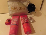 Bath Body Works Naughty Nice Set Twisted Peppermint Winter Candy Apple Cream. Fixed Price $29.99.