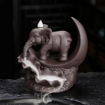 Yyw Elephant Backflow Incense Burner Holder Waterfall Cones Wi.... Fixed Price $31.27.