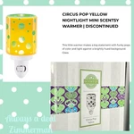 Scentsy Circus Pop Yellow Mini Wax Warmer New Polka Dot Glass Wall Plugin Spring. Fixed Price $31.04.
