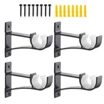 4 Pack Heavy Duty Curtain Rod Bracket Single Holders For 0.8 To 1.... Fixed Price $19.08.