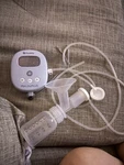 Ameda Mya Joy Plus Double Electric Breast Pump Set With Bottles, Tubing, Shields. Fixed Price $28.00.