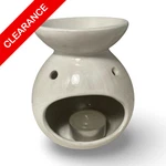 New White Ceramic Oil Warmer Burner 4.5 Tall Aromatherapy Wax Tart Holder. Fixed Price $10.00.