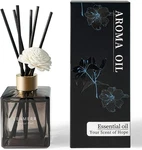 Reed Diffuser With Natural Aroma Essential Oil Tropical Fruit Scent- Black. Fixed Price $32.57.