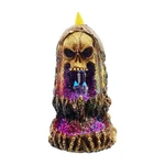 Fantasy Gifts Geode Skull Backflow Burner With Led 6.5 Inch Crystal Wate. Fixed Price $47.04.