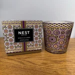 Nest 3-WICK Candle Moroccan Amber 21.2 Oz Warm Fresh Herbal Woodsy Masculine. Fixed Price $79.00.