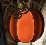 New Bath & Body Works Rose Velvet Pumpkin Nightlight Wallflowers Plug Butterfly. Fixed Price $17.99.
