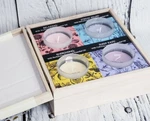Bloomfield Luxury Soy Aromatherapy Candle Set 4PC - With Essential Oils Wood Box. Fixed Price $29.24.