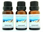 3 Sun & Sand 1/2OZ Premium Grade Scented Fragrance Oil Crazy Candles. Fixed Price $14.99.