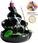 Vvmone Cute Ceramic Backflow Incense Holder Waterfall Burner With 100. Fixed Price $22.39.