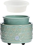 Asawasa Wax Melt Warmer With Pc Silicone DISH,3-IN-1 Cyan Hexagon Pattern. Fixed Price $30.29.