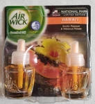 Air Wick Plug Scented Oil Refills 2CT Hawaii National Park Papaya Hibiscus. Fixed Price $5.56.