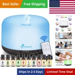 Essential Oil Diffuser 500ML Aromatherapy Mist Humidifiers 7 Color L.... Fixed Price $49.83.