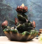 Ebros Zen Lotus Blossom Backflow Incense Cone Burner Tower Statue 4.25"TALL. Fixed Price $26.99.