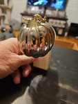 Bath & Body Works Perched Silver Pumpkin Wallflowers Home Fragrance Plug. Fixed Price $8.46.