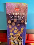 Hem Incense Sticks. 120CT Box Attracts Money. Fixed Price $13.95.
