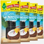 Little Trees Vent Wrap Air Freshener, Caribbean Colada, 4 Packs Of. Fixed Price $11.85.