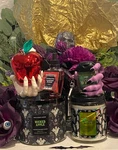 Bath & Body Works Halloween 6 Pc Set Wicked Apple Candles W/evil Wallplug. Fixed Price $79.98.