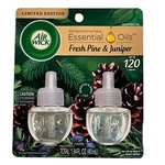 Air Wick Plug Scented Oil Refills Limited Edition Fresh Pine And Juniper. Fixed Price $7.99.