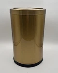 Leasylife 9 LITER/2.4 Gallon, Small Gold Trash Can With Swing Lid, Bathroom. Fixed Price $50.99.