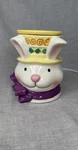 Scentsy Easter Bunny Rabbit Wax Warmer Spring Purple Bow Yellow Hat Retired.. Fixed Price $29.99.