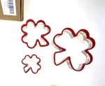 3PCS Shamrock Cutters 2", 3", & 4", From Cookieque. Fixed Price $7.99.