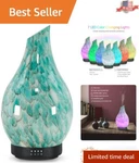 Bpa-free Glass Essential Oil Diffuser With 7 Led Lights Ultrasonic Technology. Fixed Price $39.98.