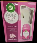 Air Wick Pure Automatic Freshener Spray Kit, Tropical Flowers New. Fixed Price $21.99.