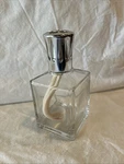 Lampe Berger- Paris Oil Clear Glass Square Catalytic Fragrance Silver Cap. Fixed Price $30.00.