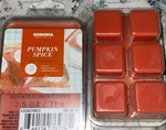 Lot Of 3 Sonoma Scented Wax Cubes Melts Pumpkin Spice Brown Sugar Ginger Vanilla. Fixed Price $18.95.