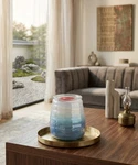 Retired Scentsy Ocean Waves- Candle Wax Warmer Handblown Glass Htf Iridescent. Fixed Price $65.00.