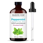 Majestic Pure 100 Peppermint Essential Oil 4 Fl Oz Natural Aromatherapy. Fixed Price $14.49.