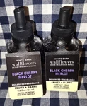 New 2-PACK Black Cherry Merlot Enh Wallflower Refill Bulbs Bath & Body Works. Fixed Price $20.00.