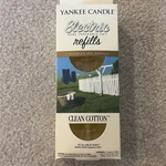2 New Nib Yankee Candle Housewarmer Scented Oil Refills Clean Cotton Electric. Fixed Price $11.24.