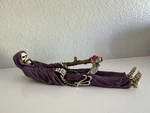 Summit Collection Grim Reaper Skeleton With Purple Cloak & Scythe Incense Burner. Fixed Price $24.99.
