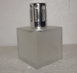 Lampe Berger Maison Frosted Glass Square Catalytic Fragrance Silver Cap. Fixed Price $39.00.
