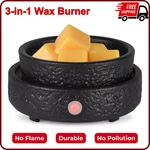 Nawaza Ceramic Wax Melt Warmer Fragrance 3-IN-1 Electric Candle Black. Fixed Price $13.99.