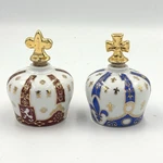 Perfume Bottles Decanter France Set 2 , Couronne Henri Iv Porcelain. Fixed Price $20.88.