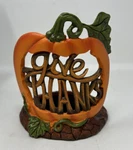 Scentsy Give Fall Pumpkin Thanksgiving Wrap Full Size Warmer Decor 5". Fixed Price $23.00.