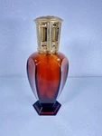 1980S Lampe Berger Athena Amberina Glass Catalytic Diffuser Gold Top. Fixed Price $45.00.