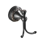 Antique Bronze Brass Bath Towel Hook Wall Mounted Pattern Carving Hardware. Fixed Price $35.66.
