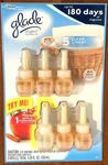 6 Glade Plugins Scented Oil Refil (5) Clean Linen (1) Apple Cinnamon. Fixed Price $18.99.