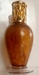 Home & Garden Party Fragrance Oil Lamp Diffuser Amber Gold Glass #03370. Fixed Price $15.00.