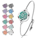 Ttstar Essential Oil Diffuser Bracelet 25 Piece Set, SILVER+24 Refill Pads. Fixed Price $14.99.