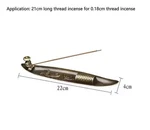 Creative Incense Holder Boat Fisherman Stick Burner Home Decor Aromatherapy. Fixed Price $13.29.