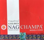 Vijayshree Golden Nag Champa Masala Incense Cones - 10 And Burner/pack .... Fixed Price $40.77.