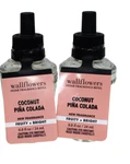 Bath & Body Works Coconut Pina Colada Wallflowers Plug Refill Bulb Lot Of 2. Fixed Price $15.57.