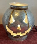 Scentsy Wax Warmer Halloween Rustic Jack Lantern Galvanized Metal Pumpkin Box. Fixed Price $38.00.